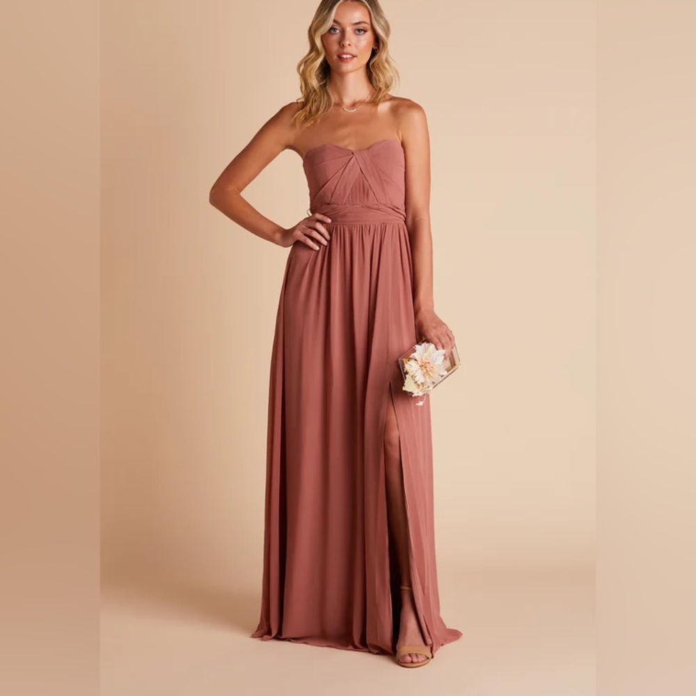 Birdy Grey Mauve Strapless Gown